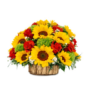 Arreglo con Girasoles y Rosas